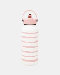 Pink Goddess Stripe Water Bottle 