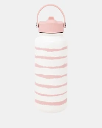 Pink Goddess Stripe Water Bottle 