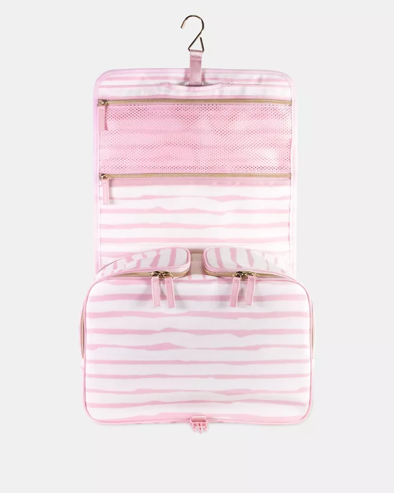 Goddess Stripe Hanging Toiletry Bag