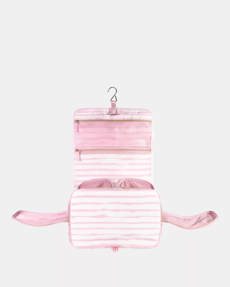 Goddess Stripe Hanging Toiletry Bag