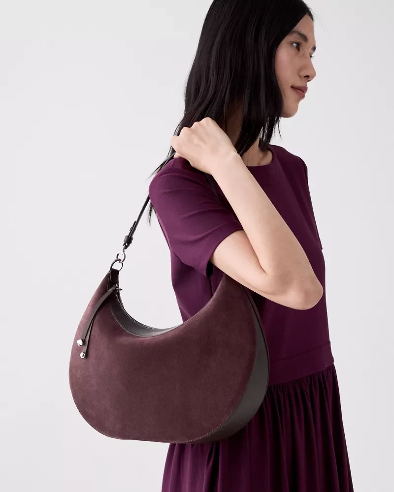 Liv Suede Large Shoulder Bag