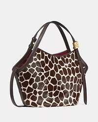 Deco Giraffe Haircalf Small Tulip Tote Bag
