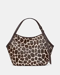 Deco Giraffe Haircalf Small Tulip Tote Bag