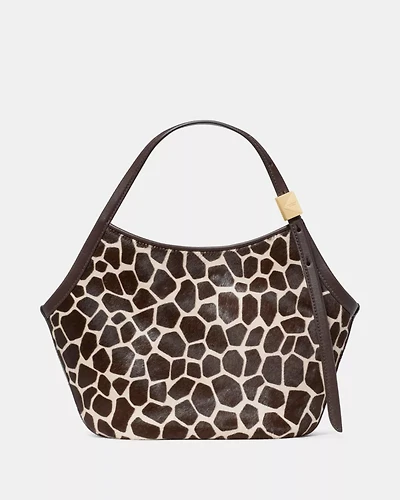 Deco Giraffe Haircalf Small Tulip Tote Bag