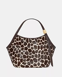 Deco Giraffe Haircalf Small Tulip Tote Bag