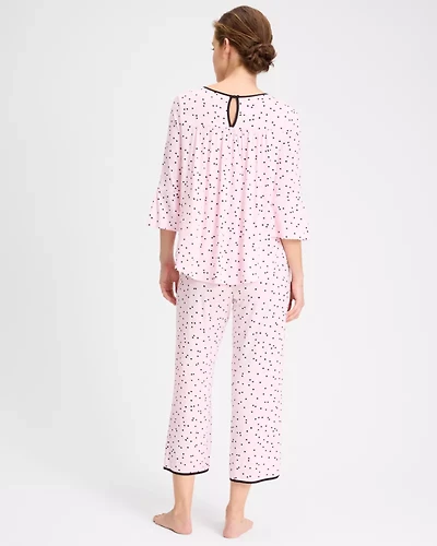 Pink Dot Long Pj Set