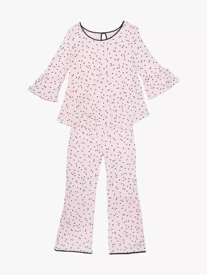 Pink Dot Long Pj Set