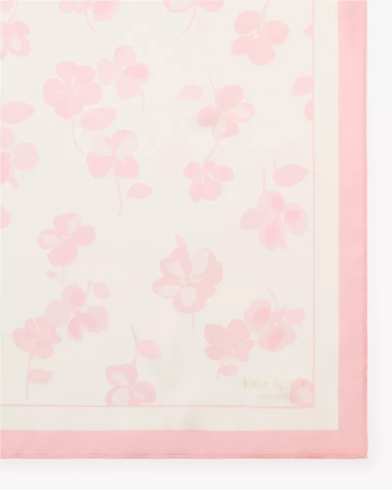 Springtime Gardens Silk Square Scarf