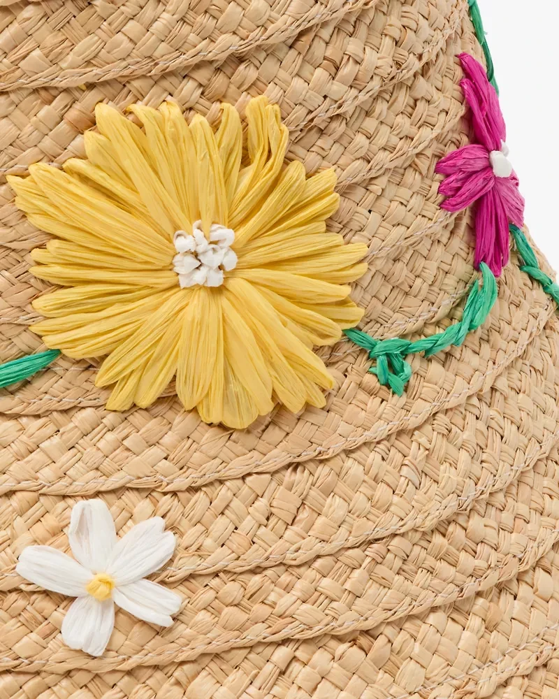 Floral Embroidered Sunhat