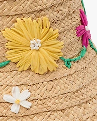 Floral Embroidered Sunhat