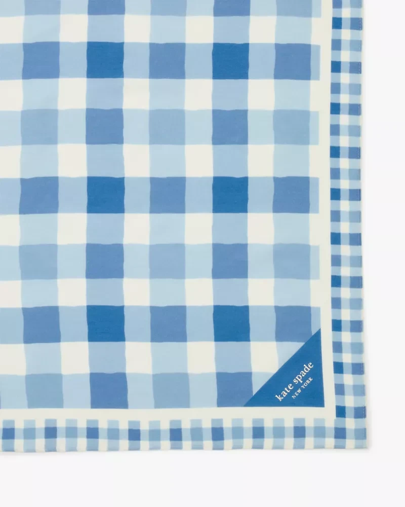 Beach Plaid Silk Bandana