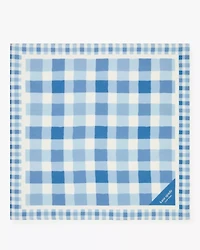 Beach Plaid Silk Bandana