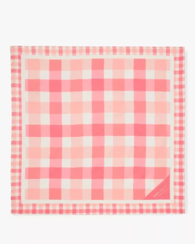Beach Plaid Silk Bandana