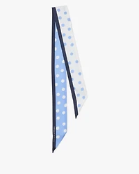 Sea Spray Dot Silk Skinny Scarf