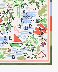 Coastal Scene Silk Square Scarf
