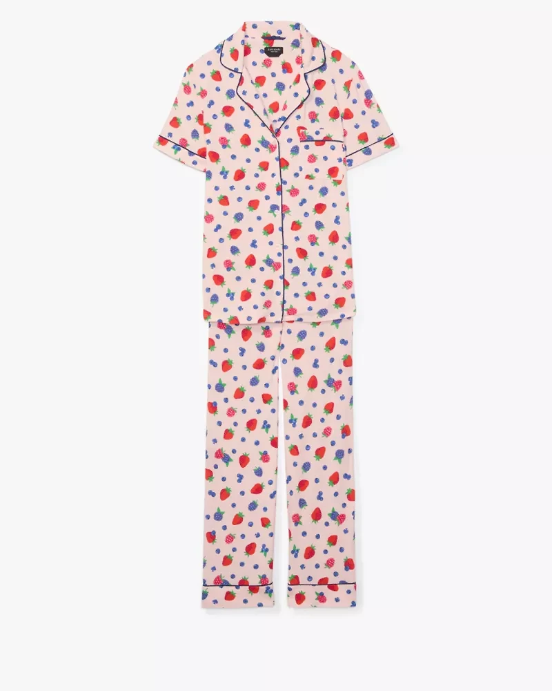 Mixed Berries Cropped Pj Set