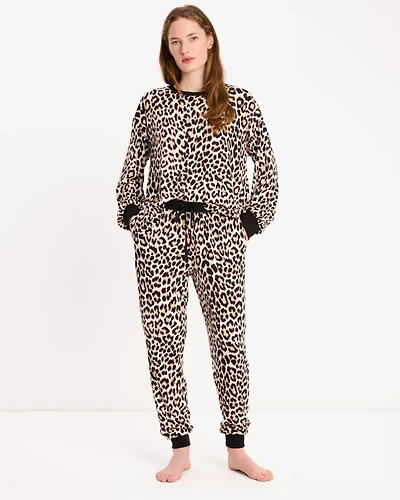 Classic Leopard Jogger Pj Set