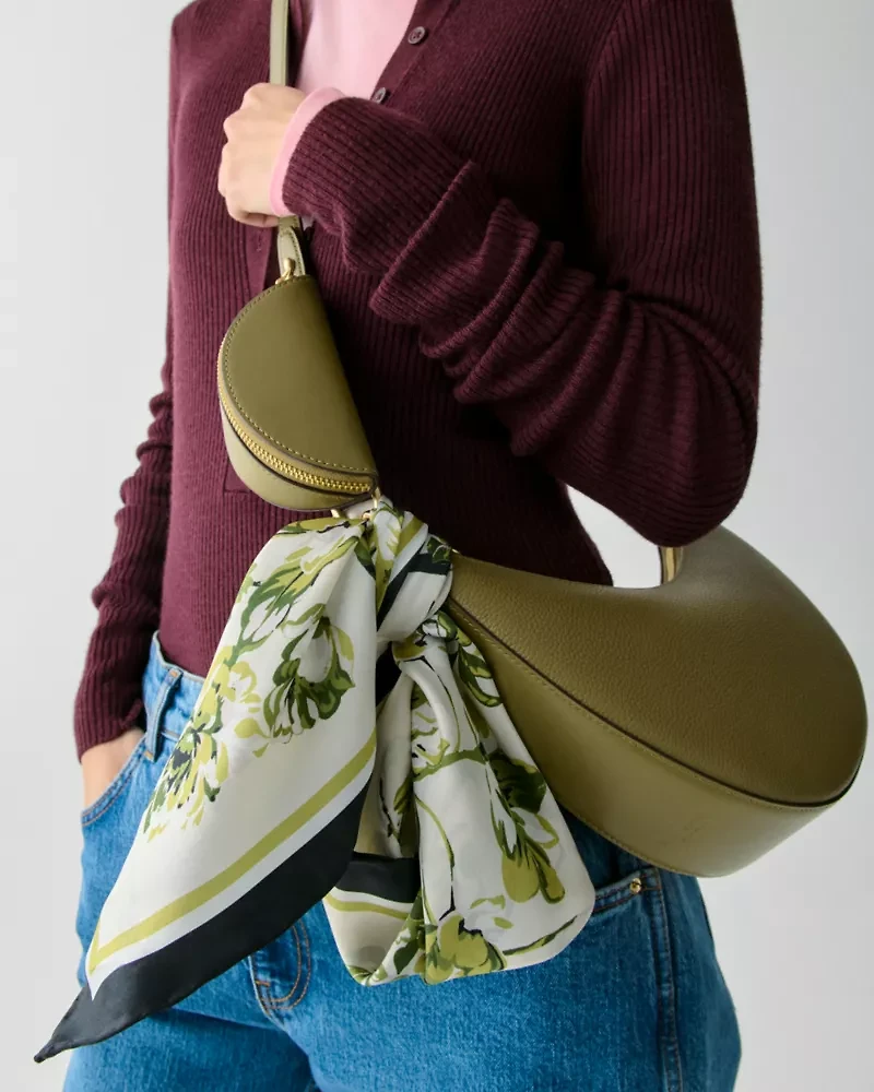 Floral Toile Silk Square Scarf