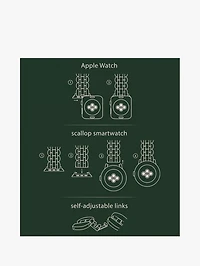 Scallop Link Stainless Steel Bracelet 38/40mm Band For Apple Watch