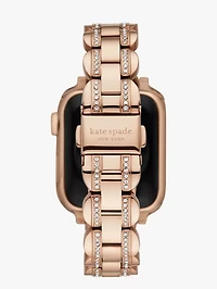 Rose Gold Pavé Scallop Link 38/40 Mm Band For Apple Watch®