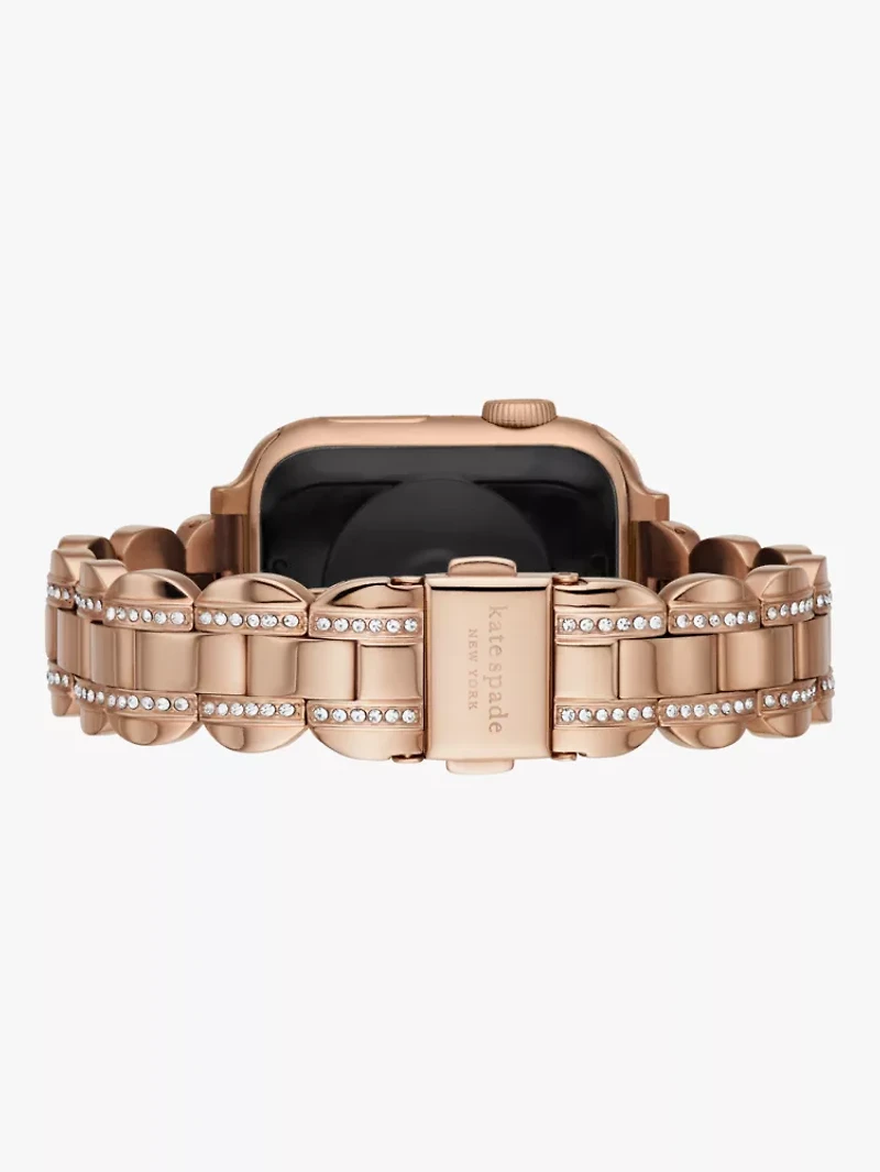 Rose Gold Pavé Scallop Link 38/40 Mm Band For Apple Watch®