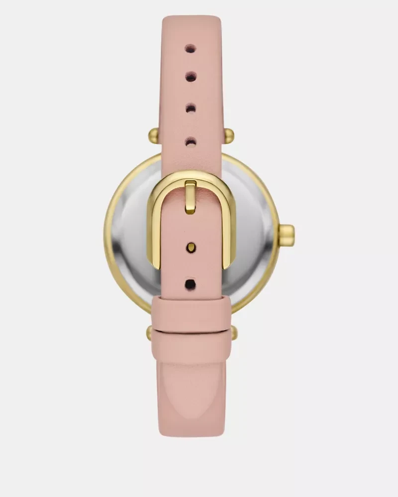 Gracie Round Leather Watch