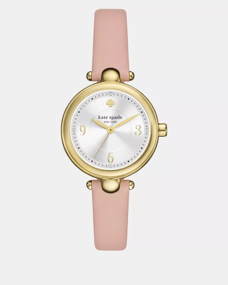 Gracie Round Leather Watch