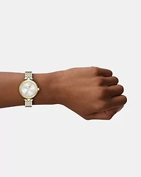 Gracie Round Two Tone Watch