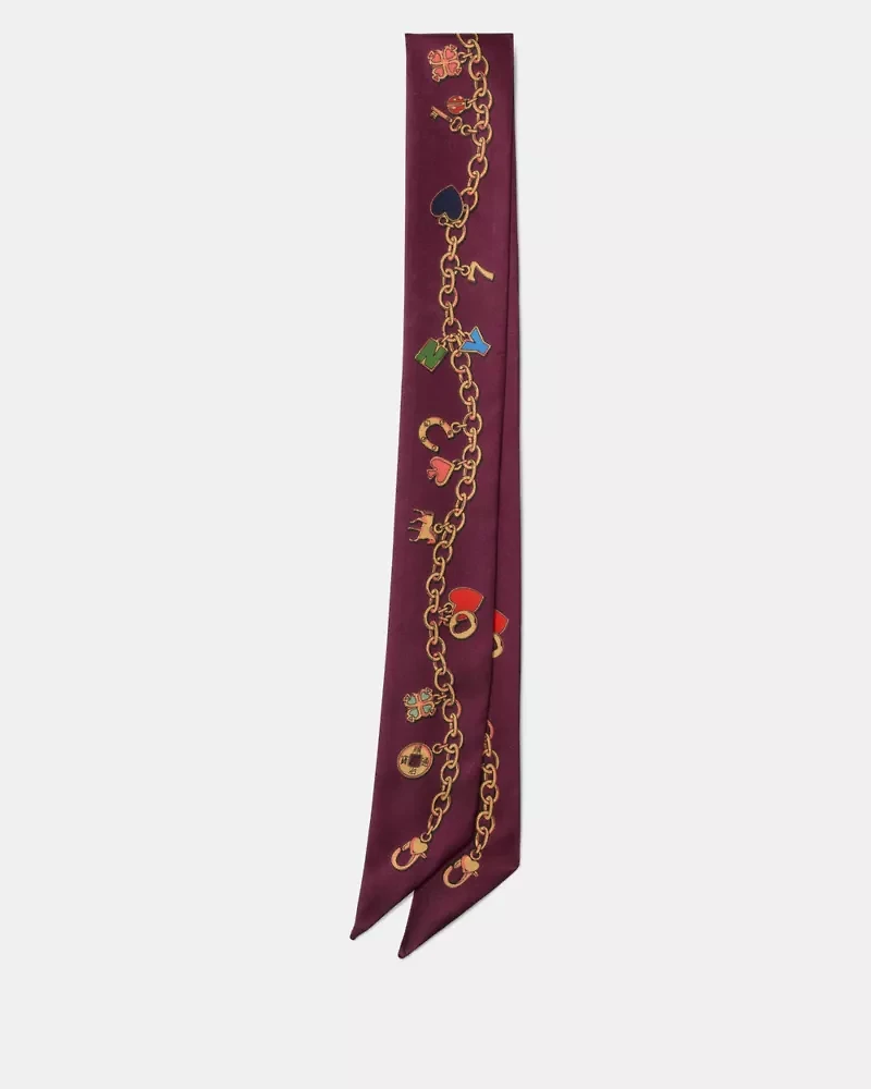 Lucky Charms Silk Skinny Scarf