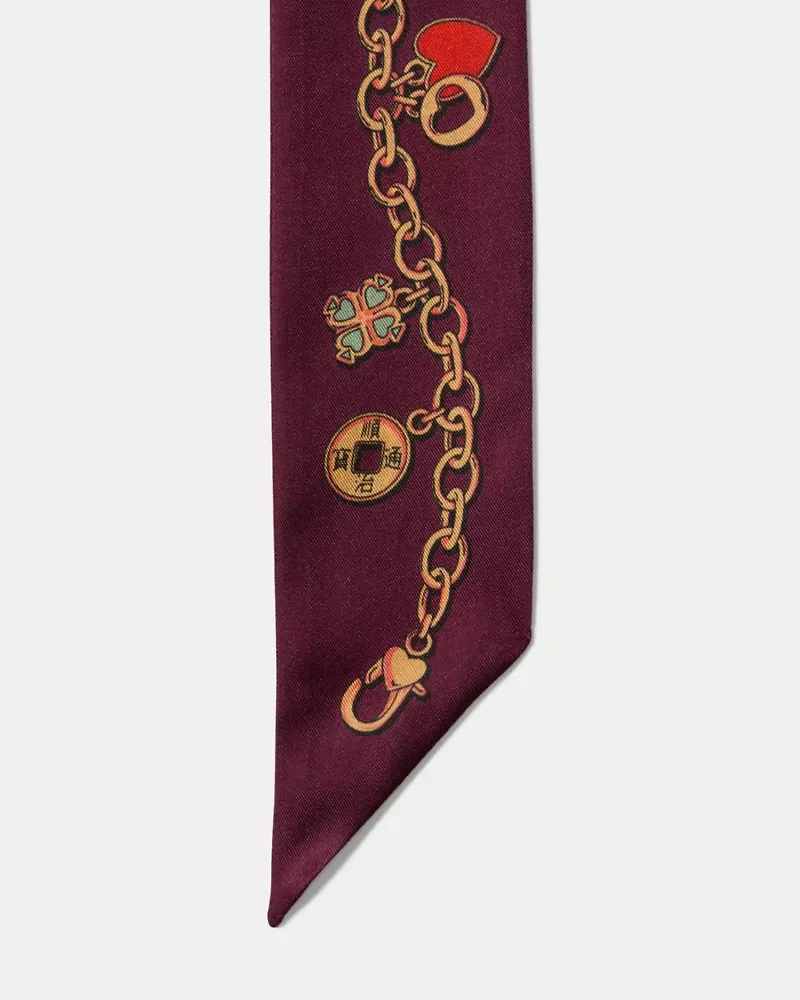 Lucky Charms Silk Skinny Scarf