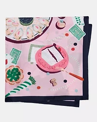 Festive Party Silk Square Scarf