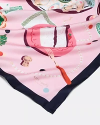 Festive Party Silk Square Scarf