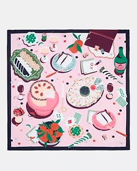 Festive Party Silk Square Scarf