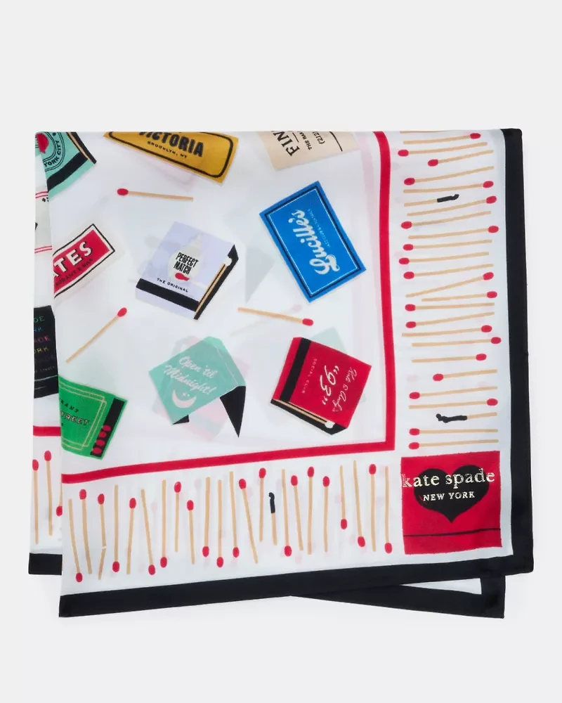 Matchbook Toss Silk Bandana