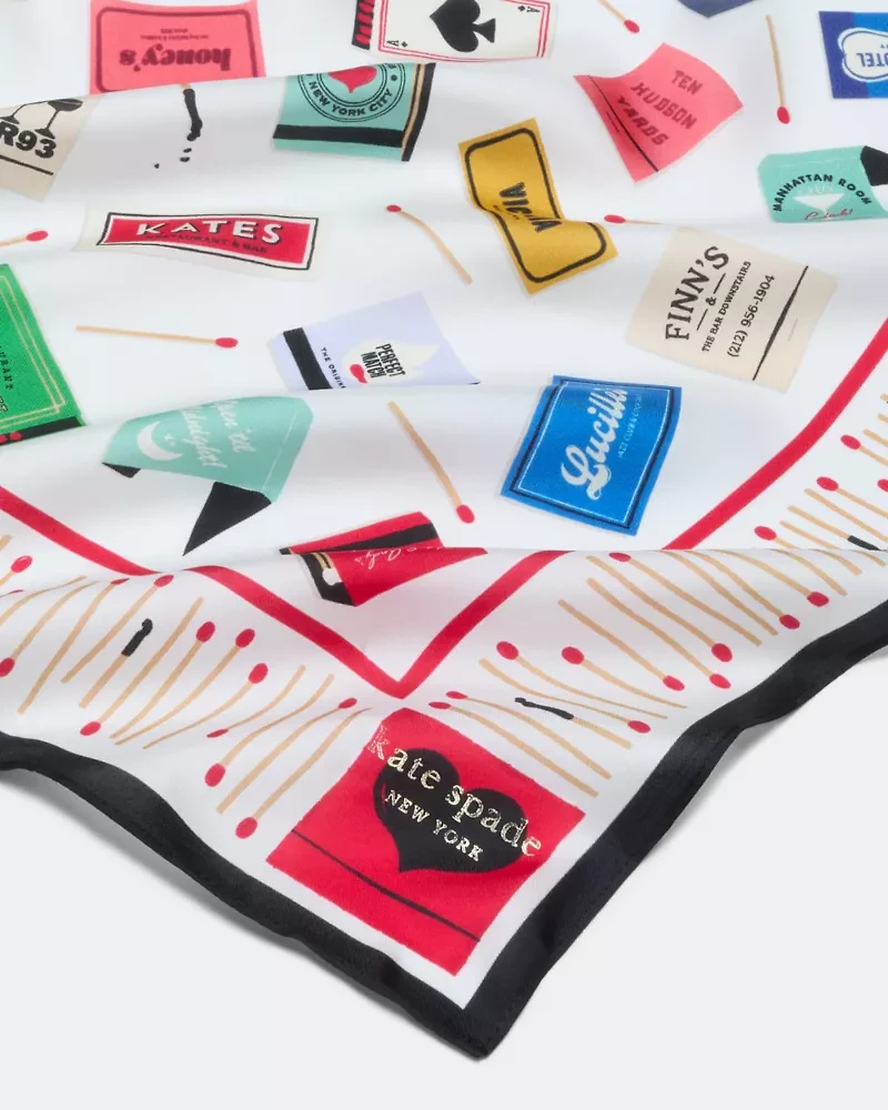Matchbook Toss Silk Bandana