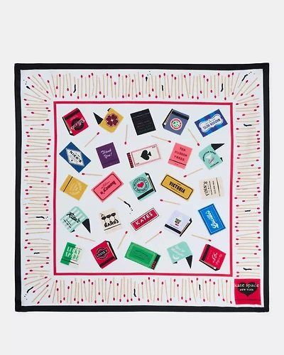 Matchbook Toss Silk Bandana