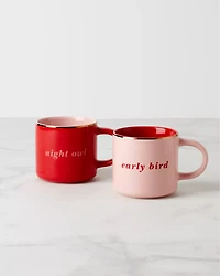 Two Of A Kind Early Bird & Night Owl Mug Set