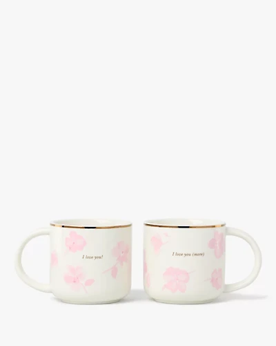 Spring Pansies Mug Set