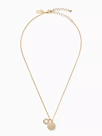 Spot The Spade Pave Charm Pendant Necklace