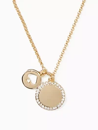 Spot The Spade Pave Charm Pendant Necklace