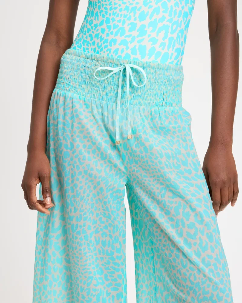 Regal Leopard Cover-up Pants