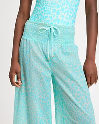 Regal Leopard Cover-up Pants