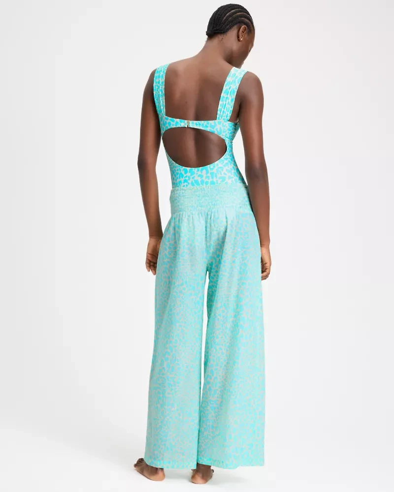 Regal Leopard Cover-up Pants