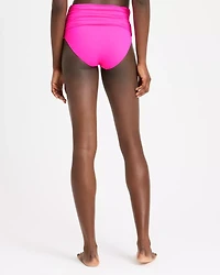 Shirred High Waist Bikini Bottom