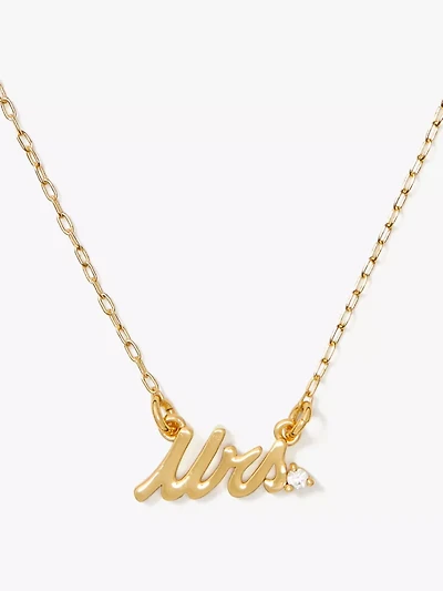 Say Yes Mrs Necklace