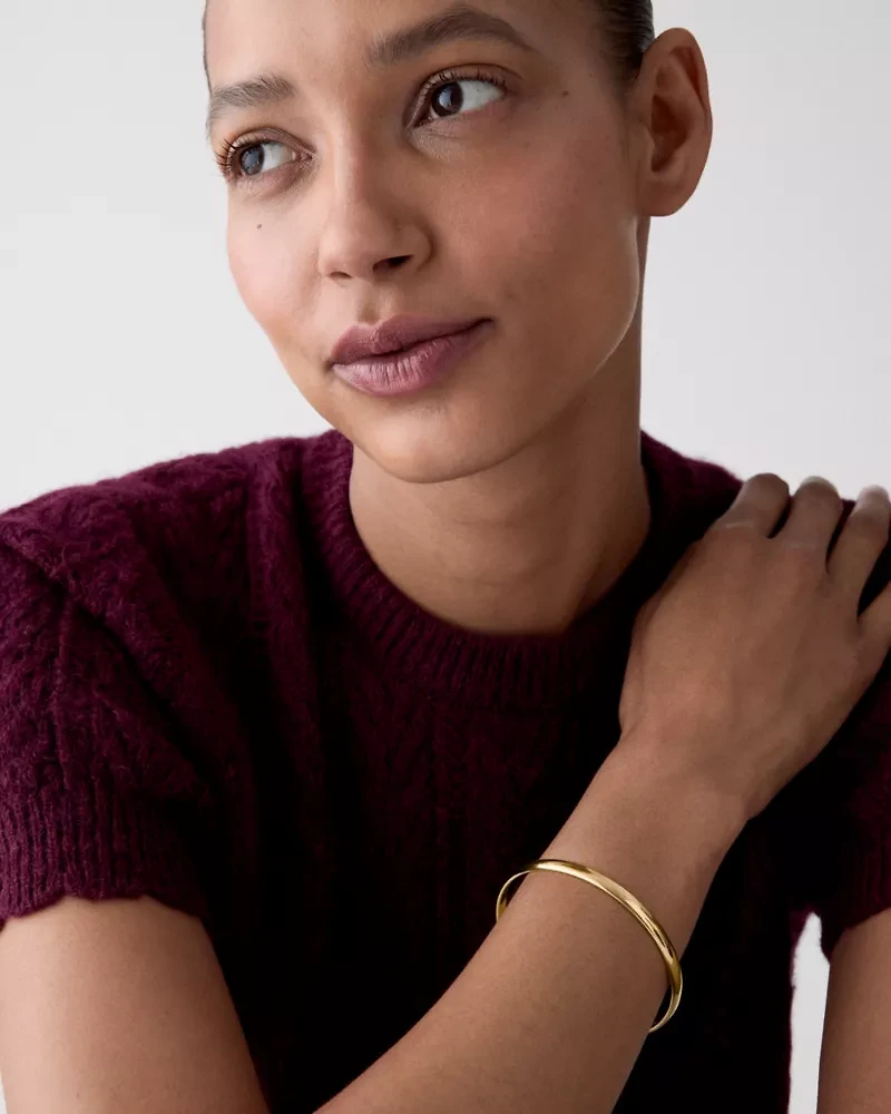 Heart Of Gold Idiom Bangle