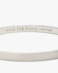 Silver Lining Idiom Bangle