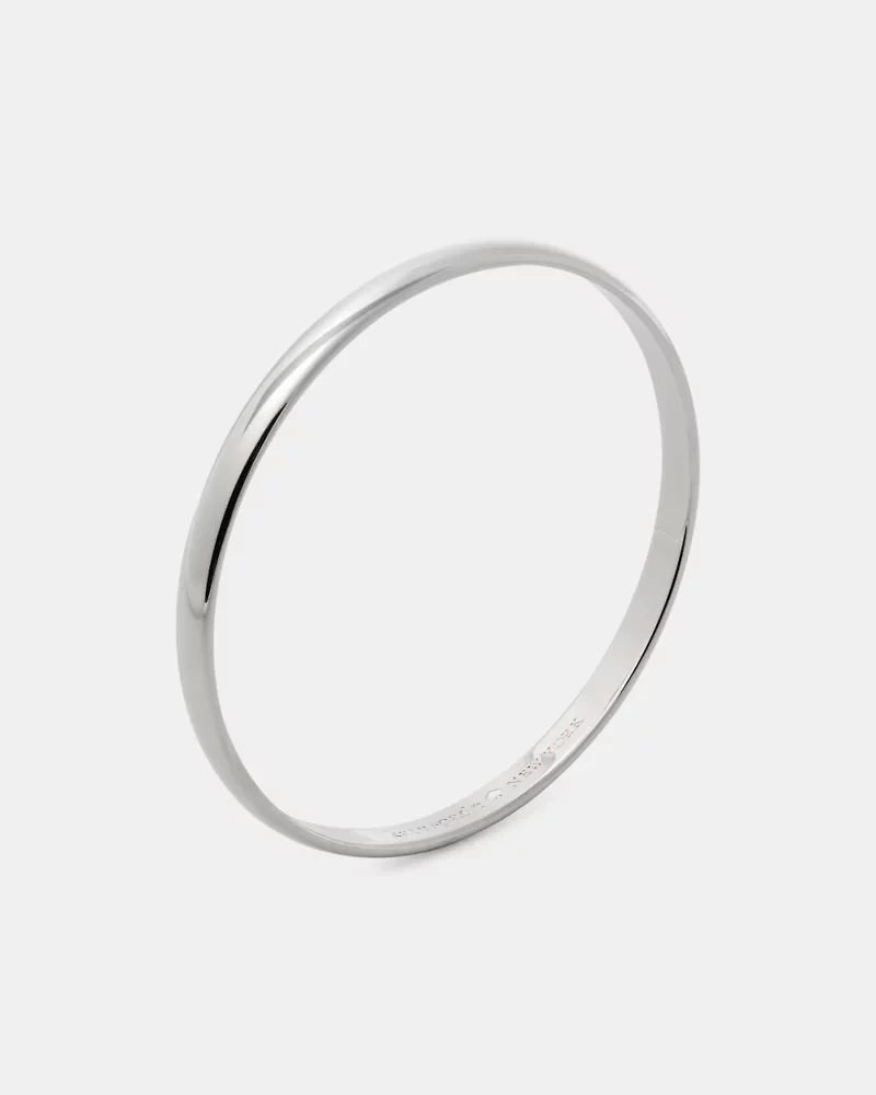 Silver Lining Idiom Bangle