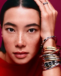 Silver Lining Idiom Bangle