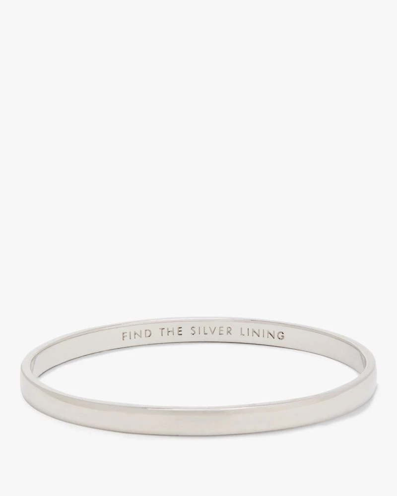 Silver Lining Idiom Bangle